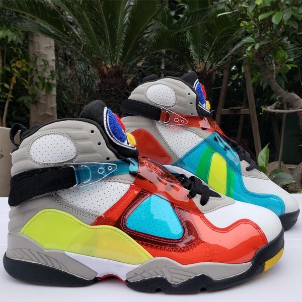 

8 8s mens basketball shoes snowflake snow aqua chrome valentines day reflections captain se bugs bunny white designer trainer shoes