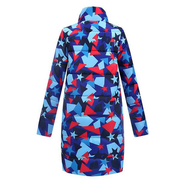 

womens designer down coat fashion geometric patterns jackets active hooded clothes for womens winter clothes for wholesale 2020 new, Black