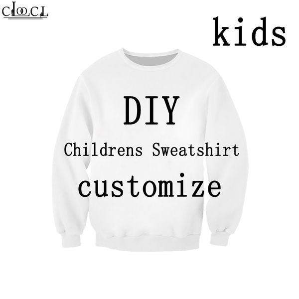 

children's sweatshirt boy girl 3d print diy personalized design kids image/p/star/singer/anime hip hop baby tracksuit t456, Black