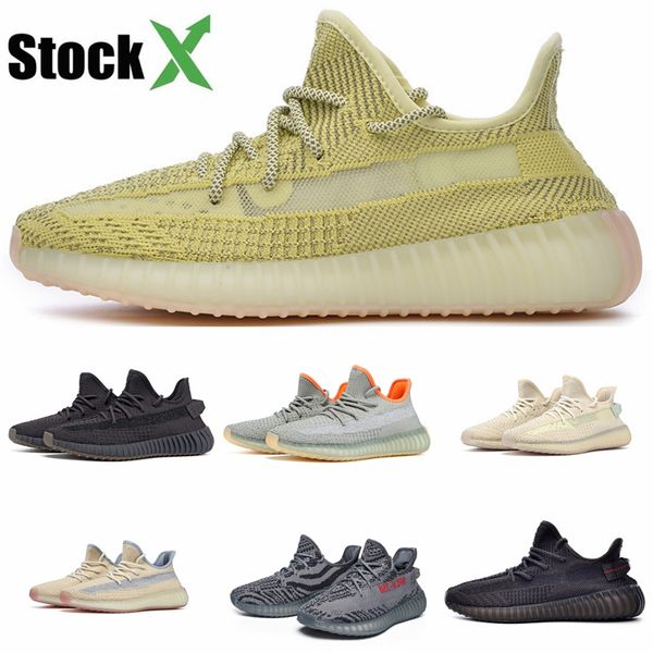 

wholesale kanye west clay true form hyperspace static reflective cloud antlia synth boosts cream zebra v2 luxury running shoes #dss422
