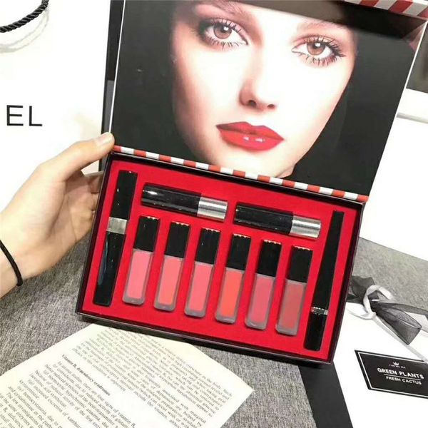

brand makeup set kollection matte lipstick lipgloss eye mascara lip gloss eyeliner cosmetic kit with box
