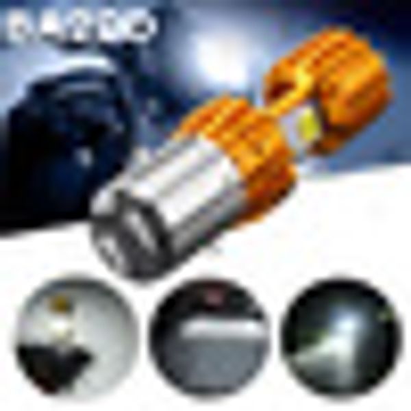 

1x dc12-24v 6500k 1500lm motorcycle led headlight cob hi/lo lamp bulb replace