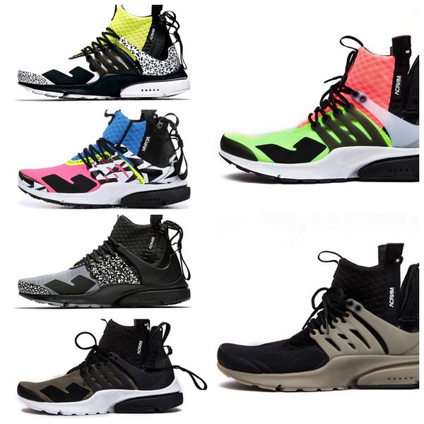 

2019 style new designer release acronym x presto mid shoes pink blue black sports shoes sneakers ah7832-600 size 39-43