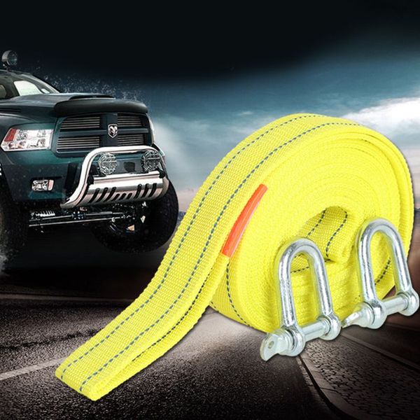 

4m 5tons car van tow rope hook heavy duty road recovery pull towing strap good new