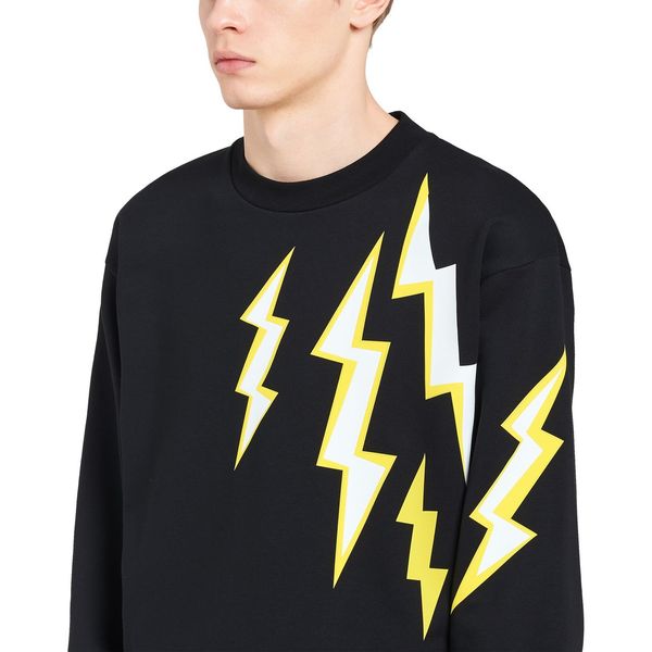 

2020 новое прибытие lightnig печати мужские толстовка пуловер дизайнер спорт вскользь тавра способа высокого качества белый черный ljj198279, Black