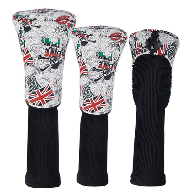 

wholesale golf driver headcover banner pu wood golf headcover 1 3 5 golf clubs head cover club head supplies ing