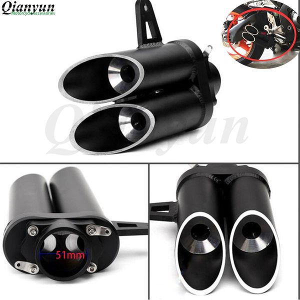 

universal 38-51mm motorcycle scooter exhaust pipe muffler escape tube for yamaha aprilia