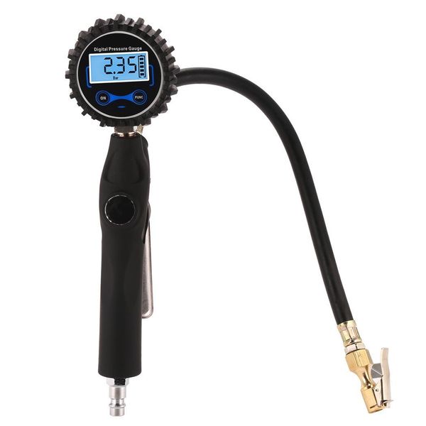 

tire pressure rubber tire pressure gauge 3200psi lcd digital display with 5ua digital black gauge