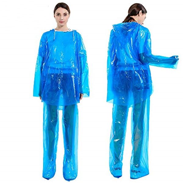 

быстрый бесплатная доставка одноразовые дождевик набор пыле водонепроницаемый дождевик костюм мужской защитный безопасности личный дождевик