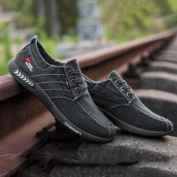 

non-brand 2019 black grey blue loafer low cut brown men casual shoes comfortable breathable women men shoe sports sneakers 39-44