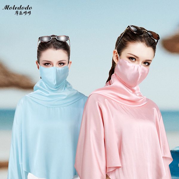 

moledodo 1pc real ice silk sun protection women's sunscreen thin section outdoor uv shawl mouth mask d50