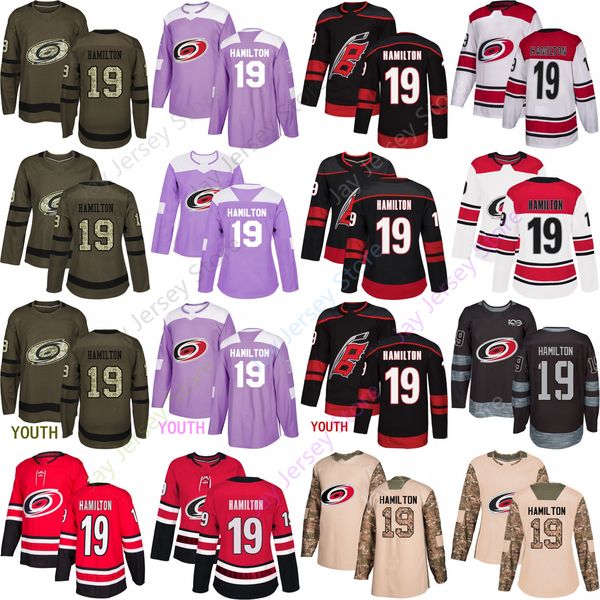 

Custom Carolina Hurricanes 19 Dougie Hamilton Jersey All Stitched Men Women Youth Kid size S-3XL Winter Classic Cheap
