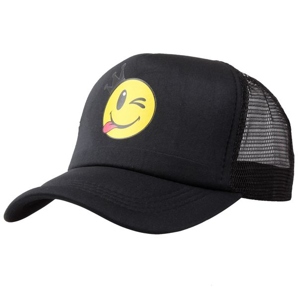 

summer smile men women mesh baseball cpas funny personality diver's truck vintage breathable snapback dad hats hip hop cap bq07, Blue;gray