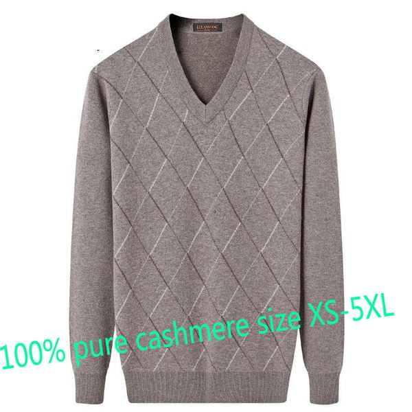 

new arrival men fashion pure cashmere autumn winter casual computer knitted v-neck pullovers thick plus size xs-3xl, White;black