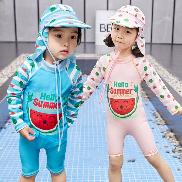 

vrmj8 children's swimwear swimming swim swimsuit boys' and girls' one-piece swimwear children's cute cartoon spring boys, White;black