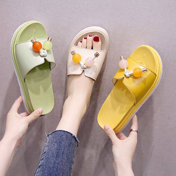 

мед плоские полуботинки женские женские тапочки slipers женщин платформа слайды 2020 резина мягкая летняя мода ткань pu, Black