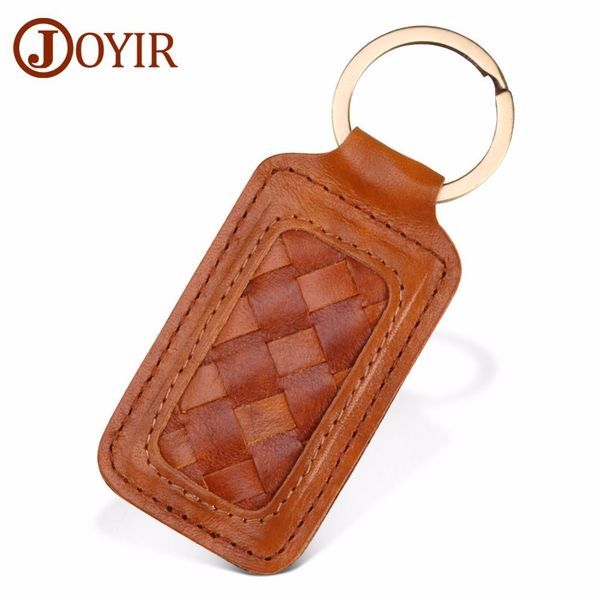 

new genuine crazy horse leather keychain kintting cover car keys case key ring multifunctional tool women fashion key chain holder sale best, Red;blue
