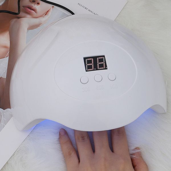 

new 45w nail dryer led uv lamp micro usb charger for all nails gel polish curing lamps with automatic sensor manicure machine