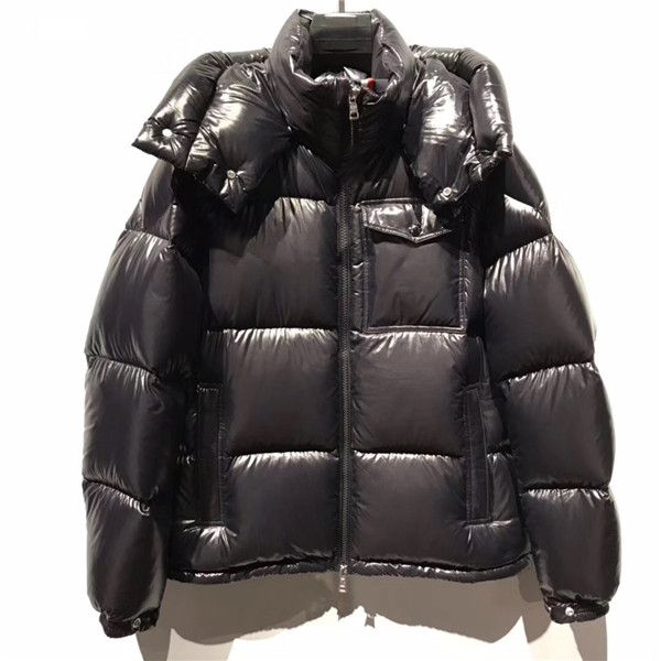 

men's down parkas jacket loose short winter outdoor clothing thick warm 2019 new ski suit european authentic english style hooded monc, Black