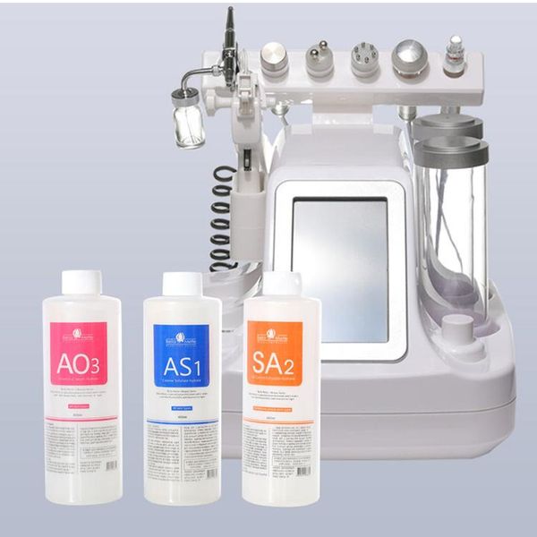 

dhl 3pcs/set aqua peeling solution 400ml per bottle hydra facial serum for normal skin for hydro facial dermabrasion