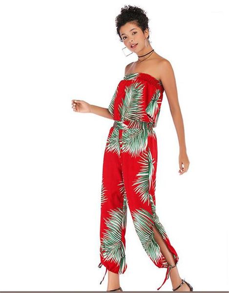 

designer printed chiffon rompers casual womens capris suits luxury womens jumpsuits, Black;white