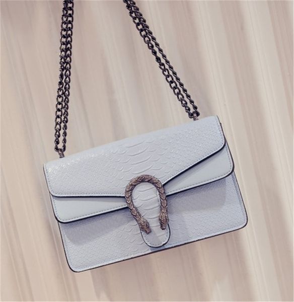 

designer handbags snake leather embossed fashion women chain crossbody bag designer messenger bags shoulder bag newset 1