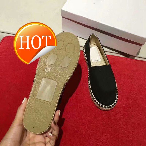 

embroidered straw shoes off tiger head lazy shoes couple shoes, Black