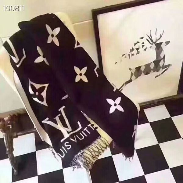

Стильные, красивые, элегантные, теплые и удобные дамы шерстяной шарф monogramme цветок