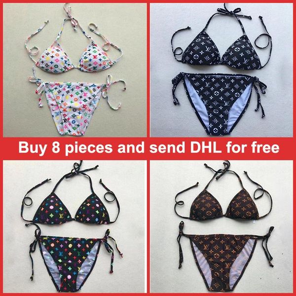 

2019 bikini reveal back swimming suit new pattern degree solid color sandy beach bikini swimwear bathing suit, White;black