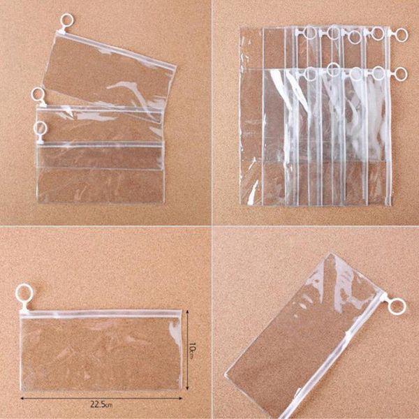 

new arrival transparent pvc bag pencil case women clear zipper makeup bags organizer fast shipping f3187