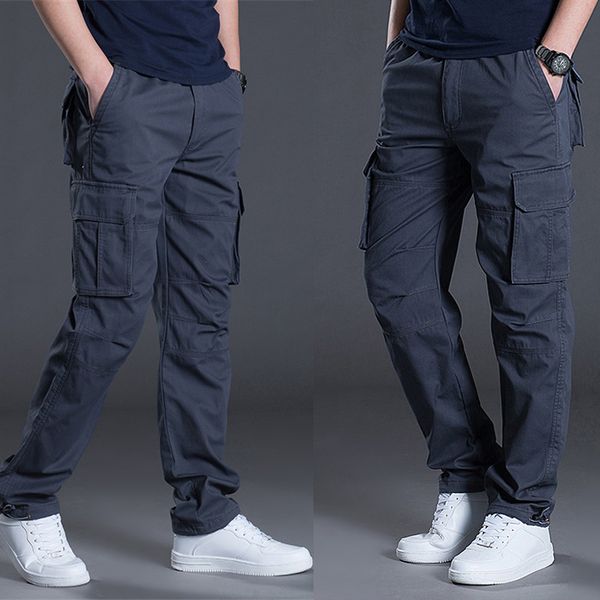 

mrmt 2019 brand fall winter new men's casual trousers fashion loose straight trousers pants for male, Black