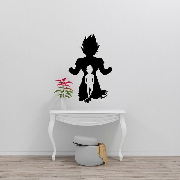 Super Saiyan Wall Sticker Inspired Anime Dragon Ball Vinyl Wall Decals Nursery Chidren Room Nordic Home Decoration Design Wall Stickers For Bedroom