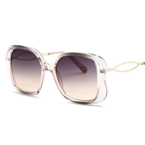

2019 square sunglasses women retro brand oversized sun glasses women lady fashion pink gradient sunglasses uv400 fml, White;black
