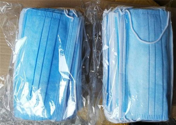 

in stockdisposable face mask 3 layer ear-loop dust mouth masks cover 3-ply non-woven disposable dust mask soft breathable outdoor part p56