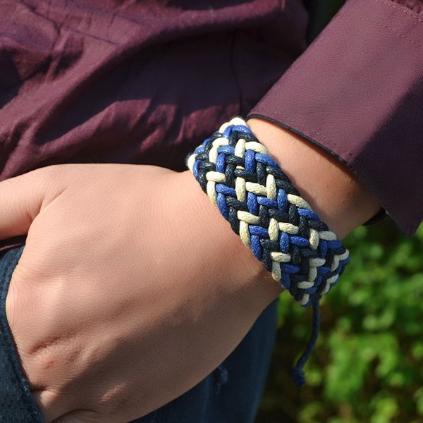 

handmade bracelet cotton braid friendship popular woven colorful adjustable bracelets for women men 2020 gift, Golden;silver