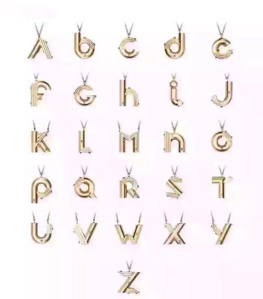 

with logo letter designer necklace for lady design women party wedding engagement luxury jewelry for bride with box, Silver