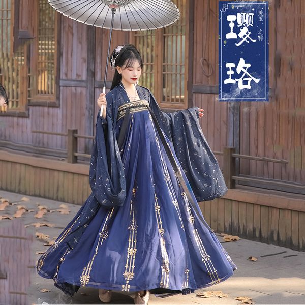 

new hanfu women fairy dance clothing chinese ancient costume female folk hanfu rave festival clothes performance outfits bl3828, Black;red