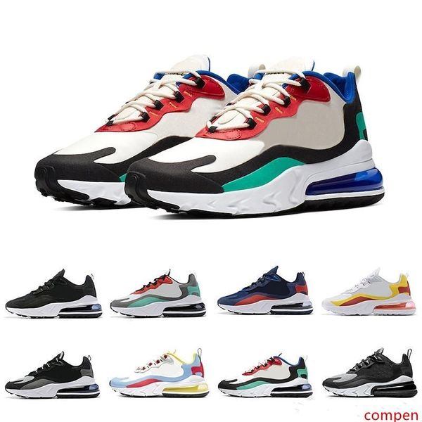 

2019 bauhaus react men running shoes university gold optical triple black fashion mens trainers breathable sports outdoor sneakers 40-45