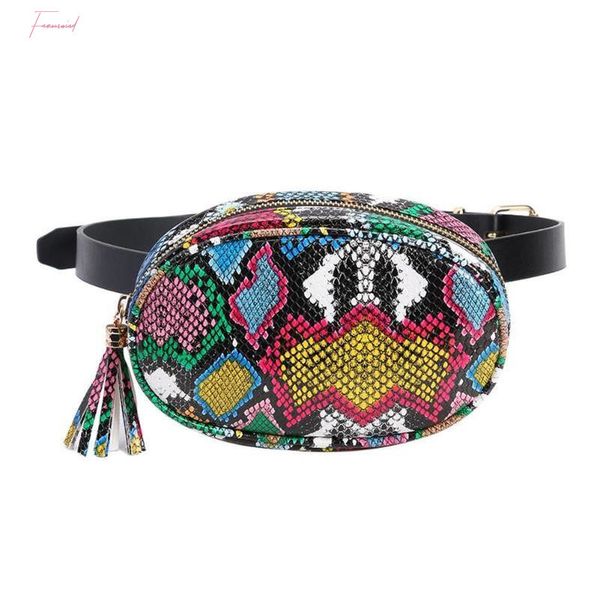

serpentine fashion womens waist packs brief girls sling chest bag zipper belt bag for women ladies fanny bags travel waist bags