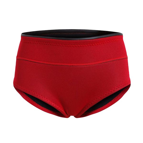 

scuba diving women swimsuit wetsuit two piece shorts swimming accessory red