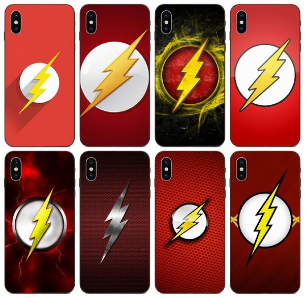 

[tongtrade] flash superhero logo case for iphone 11 pro max x xs xr 8s 8 7s 7 plus galaxy a5 a6 s20 huawei p9 lite htc m9 plus silicone case