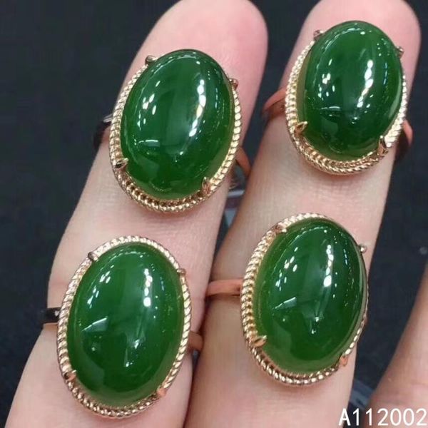 

cluster rings kjjeaxcmy fine jewelry natural jasper 925 sterling silver women gemstone ring support test exquisite, Golden;silver