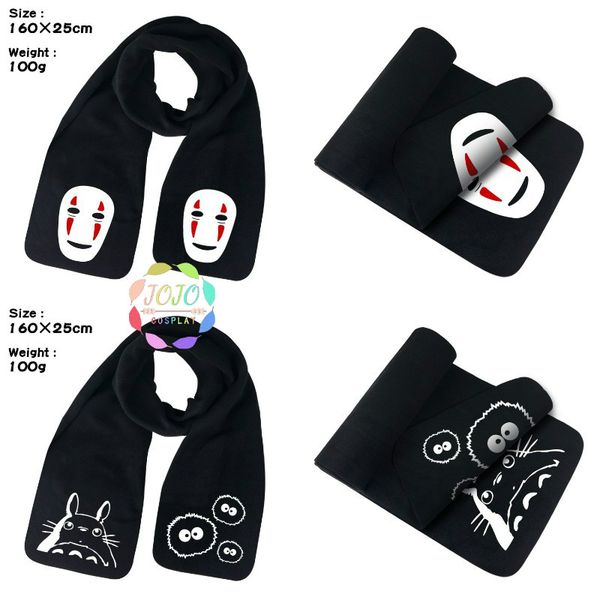 

tonari no totoro slender man spiritedaway hayao scarf 62*9 inches winter autumn warm muffler student cape christmas gift, Blue;gray