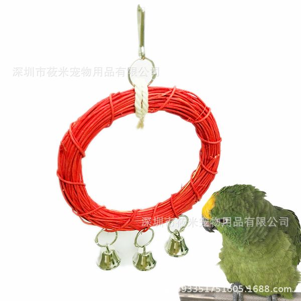 

parrot toys vine circle swing toys gnaw toys stand frame suspension bridge cage you parts cross border