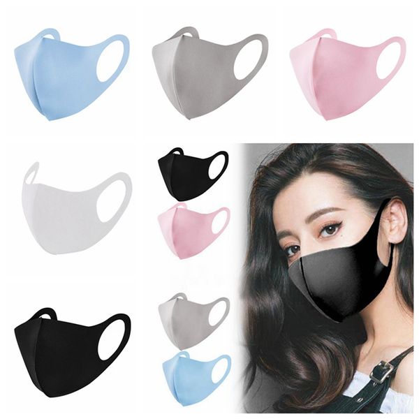 5 Renk Anti Toz Maskeleri Anti-sis Yüz Maskesi Yetişkinler Nefes Yıkanabilir Yeniden kullanılabilir toz geçirmez Buz İpek Pamuk Tasarımcı Maskeler RRA3042 için