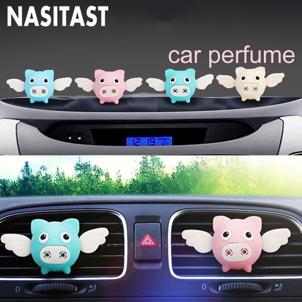 2019 Cute Car Air Perfume Flying Pig Aroma Diffuser Air Freshener Auto Interior Scent Decor Car Accessory Piggy Ornament From Miaotang 21 19