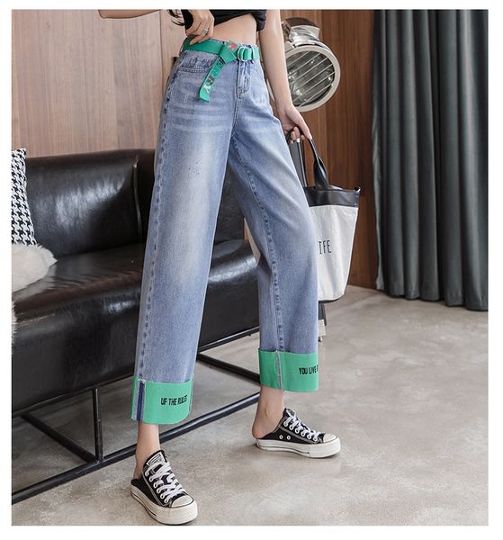 

harlan combing jeans female k, Blue