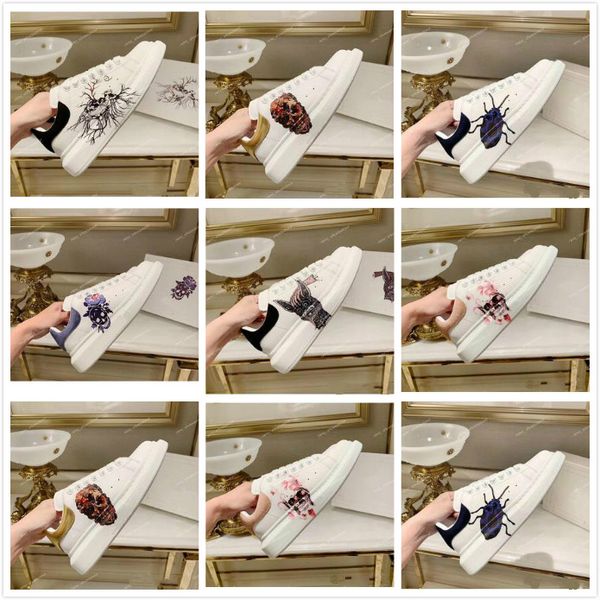 

new 5d color printing, level printing luxury designer men's and women's casual shoes fashion rainbow sports shoes party casual sho, Black