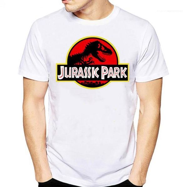 

печатный круглый вырез с короткими рукавами футболки мужские топы мода мужская одежда парк юрского периода мужские дизайнерские футболки лет, White;black