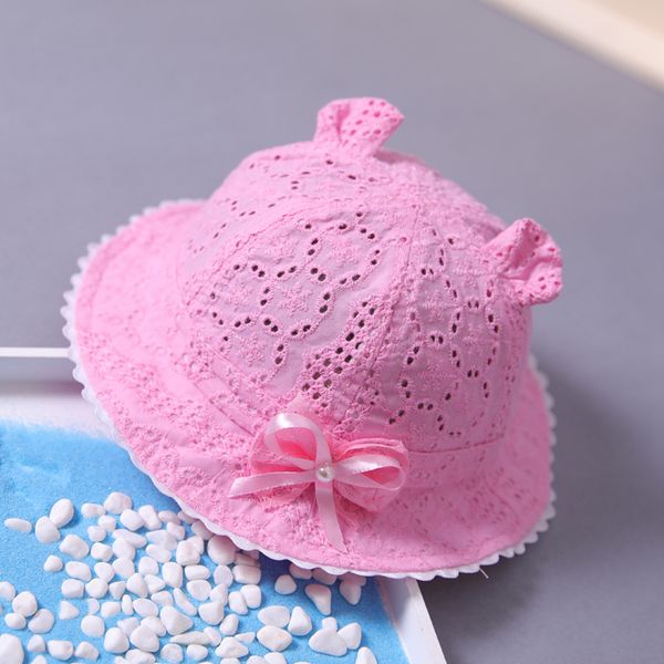 

baby hat summer thin section baby princess sun hat, Yellow